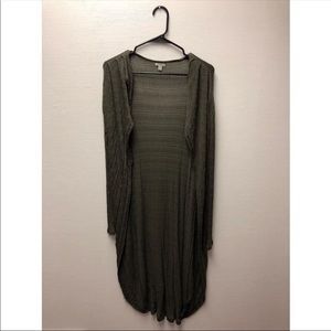 Dark Green Long Cardigan Ecote PacSun